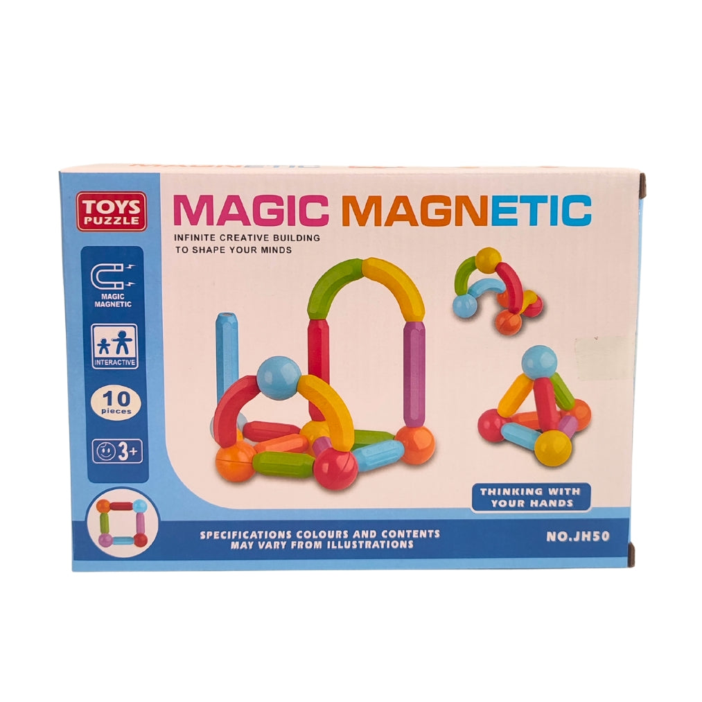 Jeu de construction magnétique éducatif 10 pc