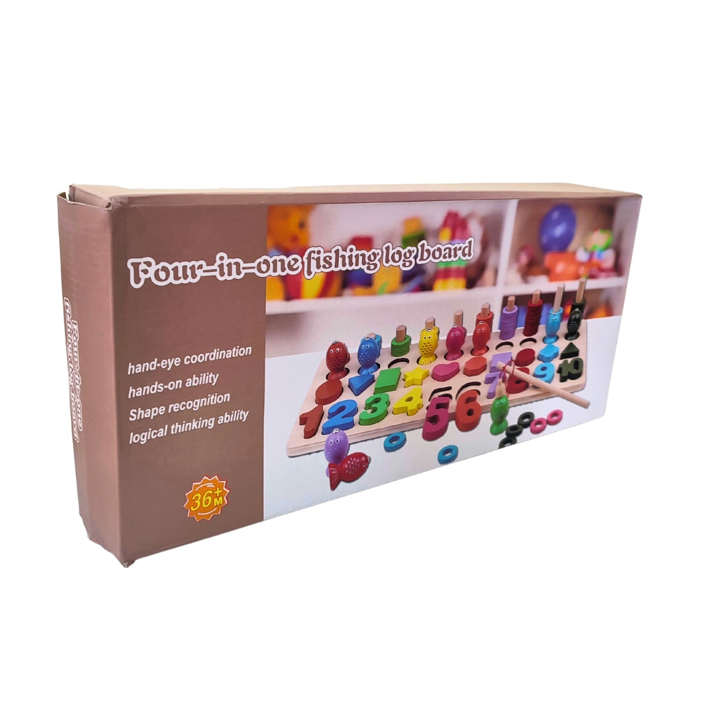 Jeu Montessori 4 en 1 en Bois