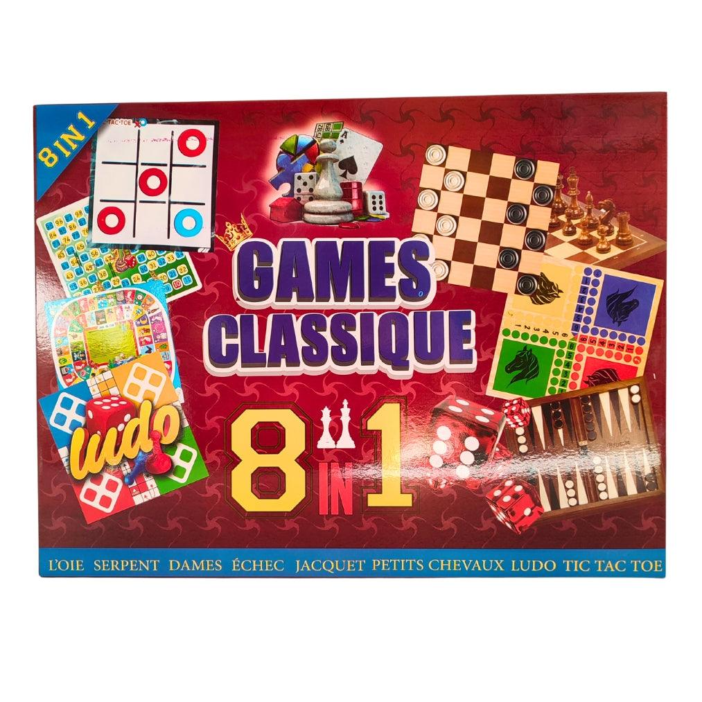 Jeu de societe 8 en 1 - Esprit Jouets Livraison en Tunisie - Jouets Pas Chers