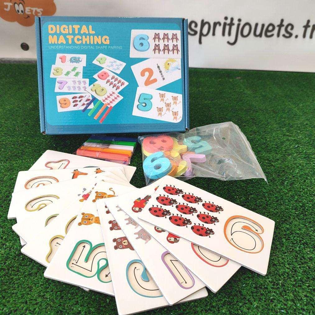 Digital Matching Chiffres - Esprit Jouets Livraison en Tunisie - Jouets Pas Chers
