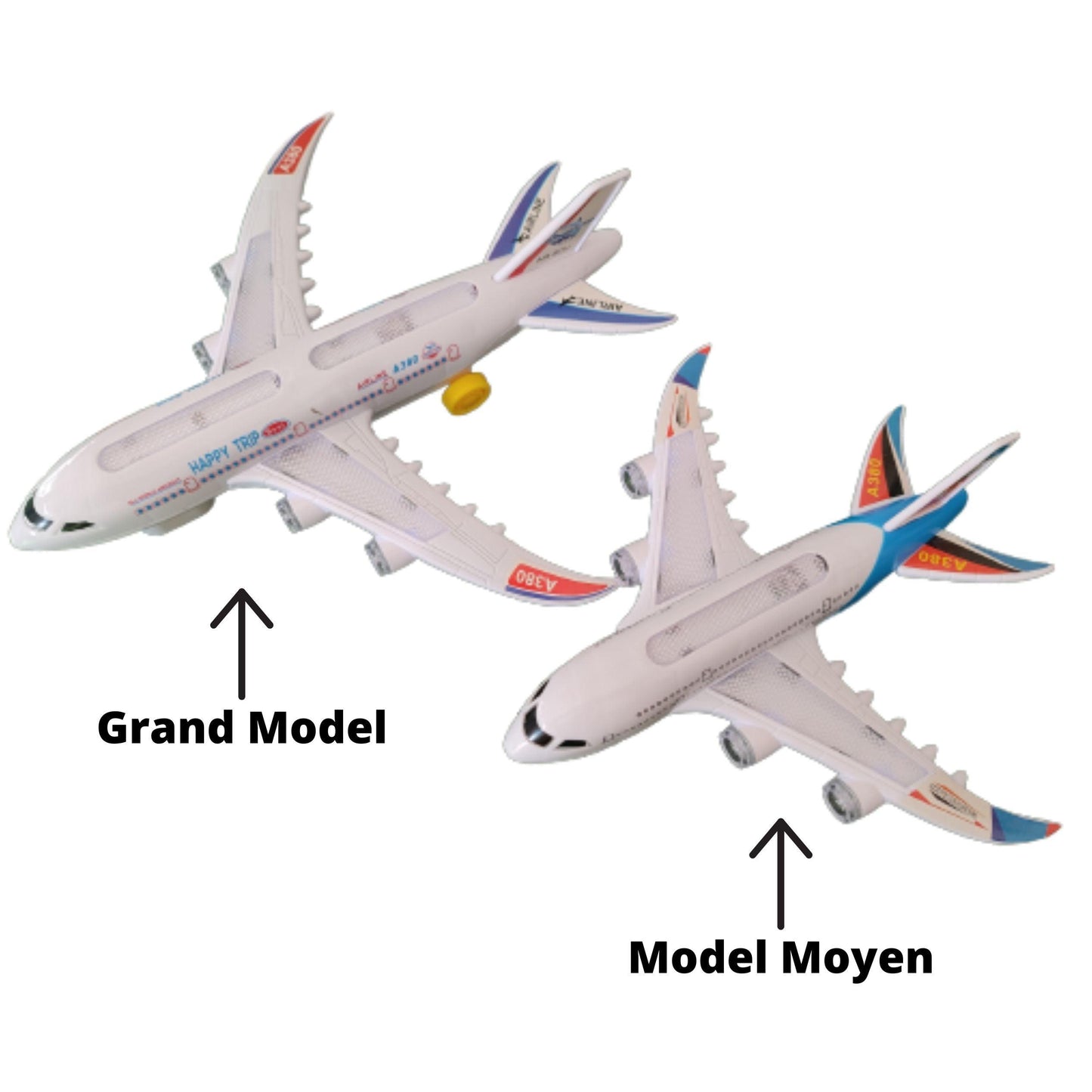 Avion Airbus A380 Sons et Lumières - Esprit Jouets Livraison en Tunisie - Jouets Pas Chers