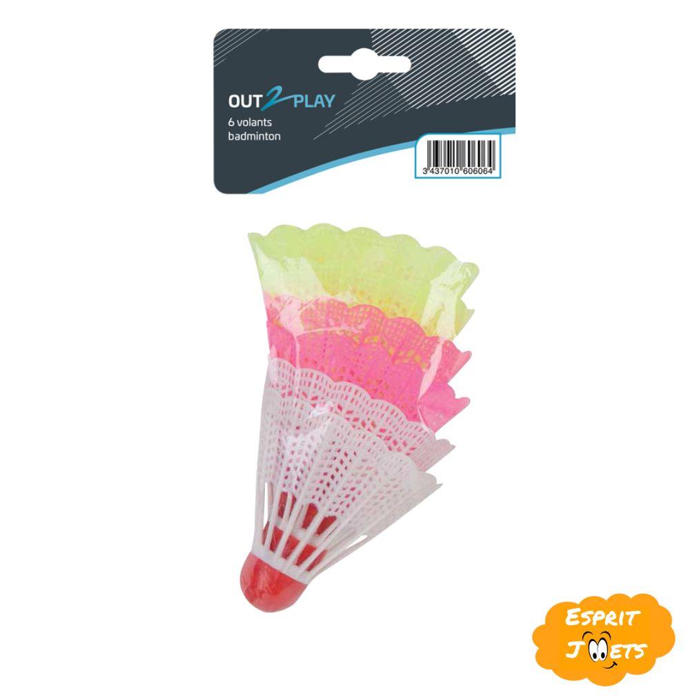 6 Volants Badminton - Esprit Jouets