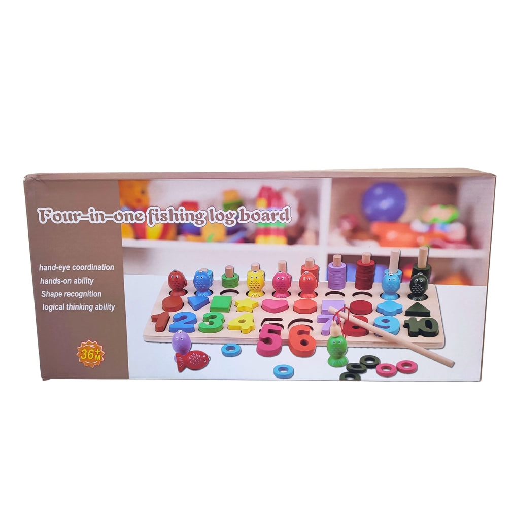 Jeu Montessori 4 en 1 en Bois
