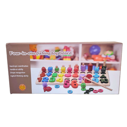 Jeu Montessori 4 en 1 en Bois