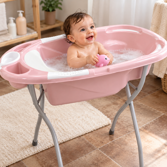 Baignoire bébé ergonomique – Avec ou sans support | Esprit Jouets