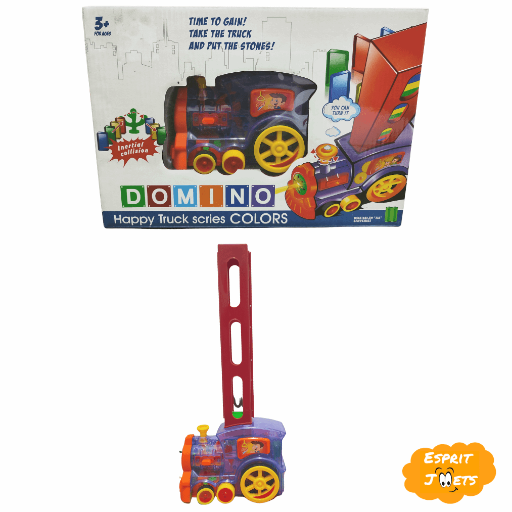 Train Domino Electrique Construction - Esprit Jouets