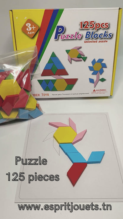 Puzzle Educatif Blocks 125 Pieces