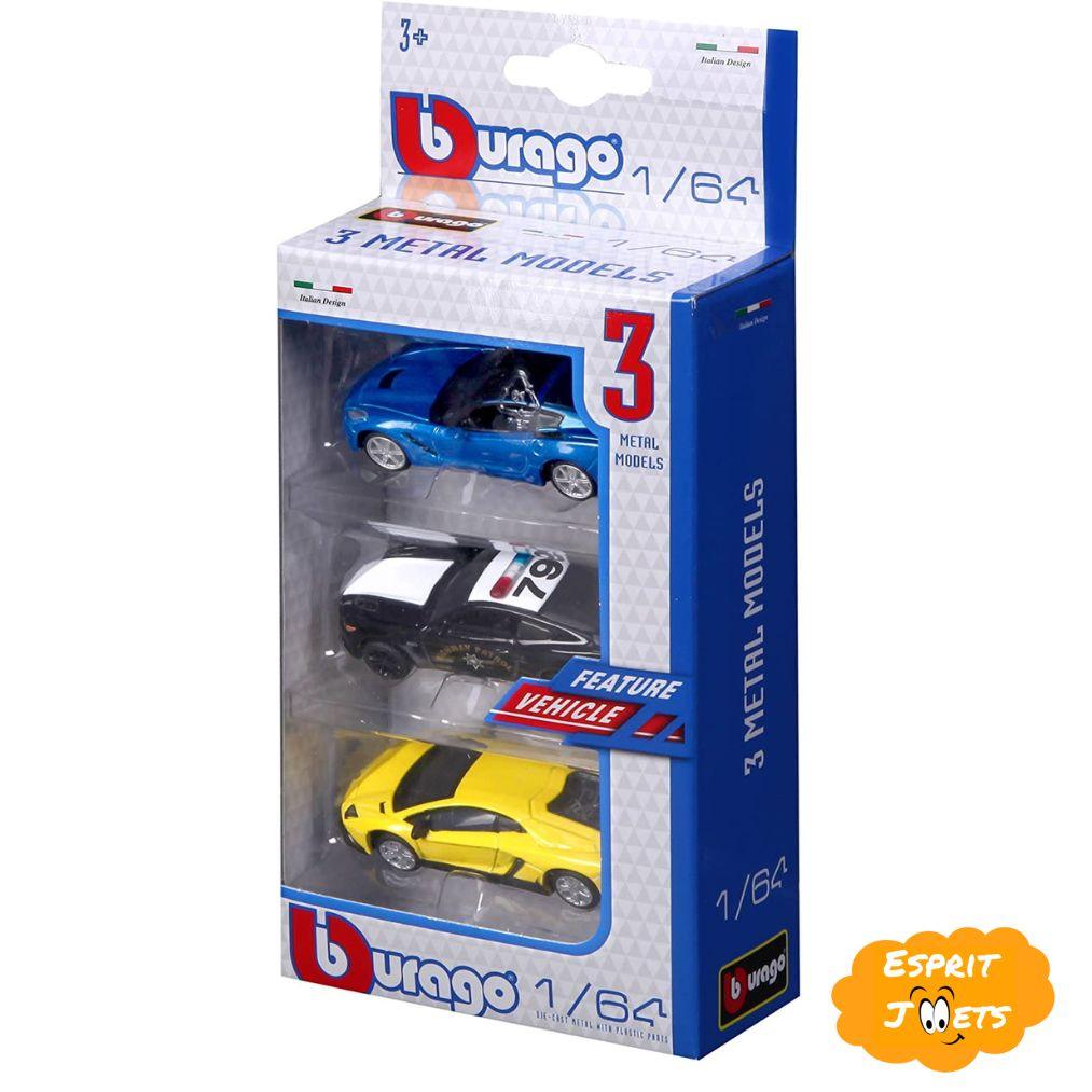 Coffret 3 Véhicules Burago - Esprit Jouets