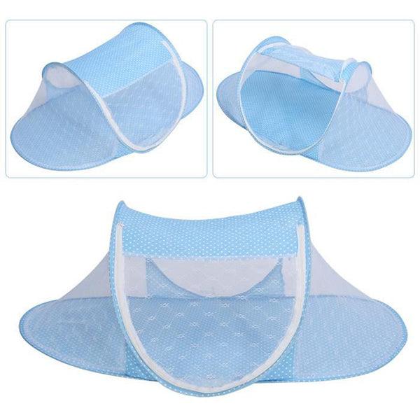 Moustiquaire Bébé Pliable Bleu ou Rose - Esprit Jouets