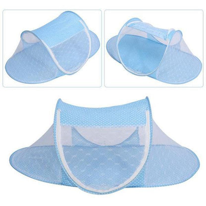 Moustiquaire Bébé Pliable Bleu ou Rose - Esprit Jouets